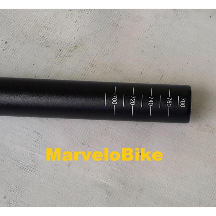 Timeshoop- Handle Bar Flat Stang Lurus + Stem Mtb Orbea 31.8Mm Oversize