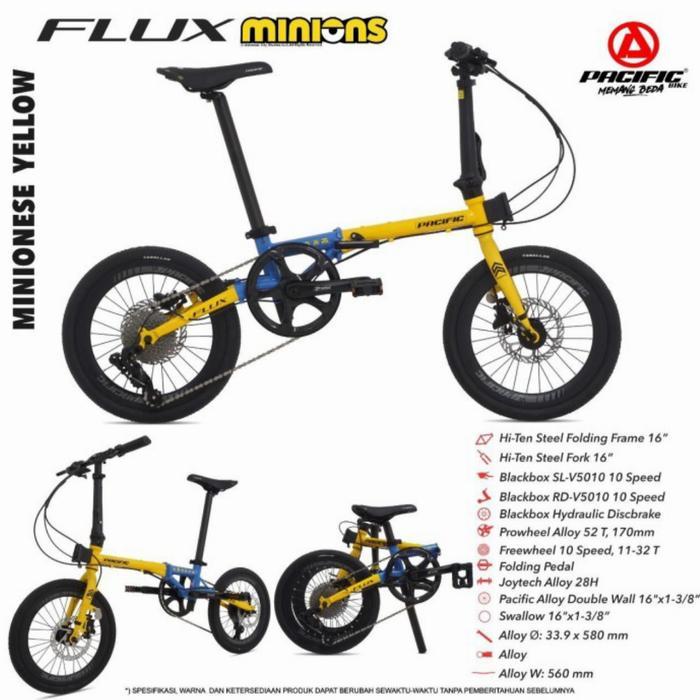 Sepeda Lipat Pacific 16 Stell Flux Minion