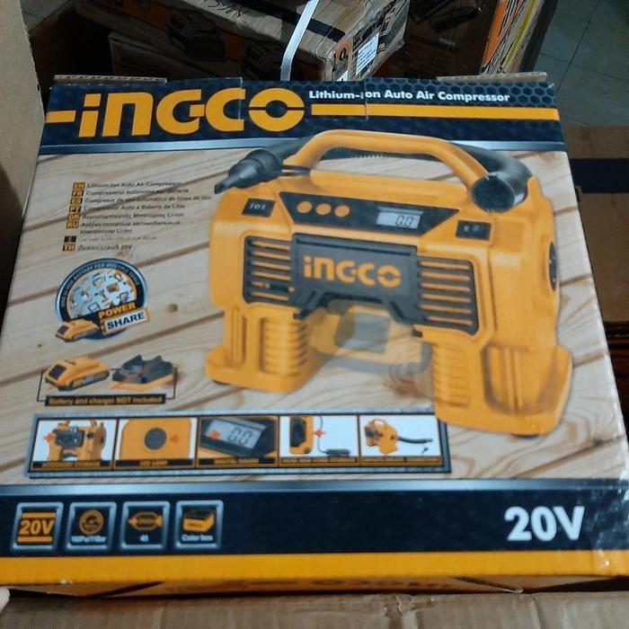 Ingco CACLI2002 Cordless Mini Air Compressor 20V Kompresor Pompa Angin