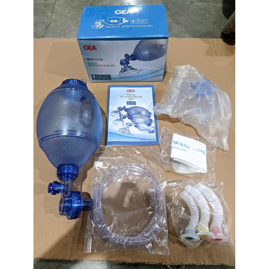 GEA Ambubag PVC dewasa adult / Resuscitator set