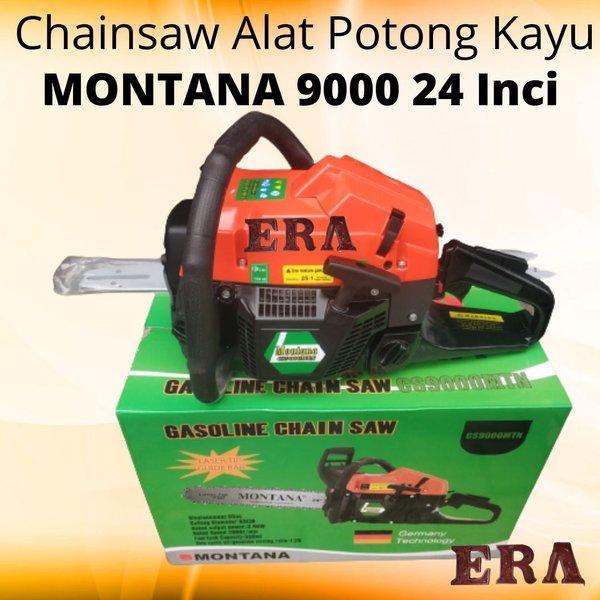 MONTANA - Chainsaw CS9MTN Bar 24 Inci Mesin Gergaji Pohon Kayu Alat Potong Kayu 24 Inch SINSO SENSO 
