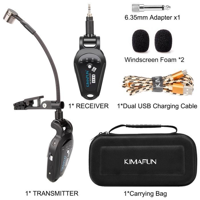 kimafun microphone saxophone seri tinggi 4 channle