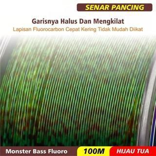 senar pancing fluorocarbon 100 meter/senar Monster bass 0.16-0.30 #Promo
