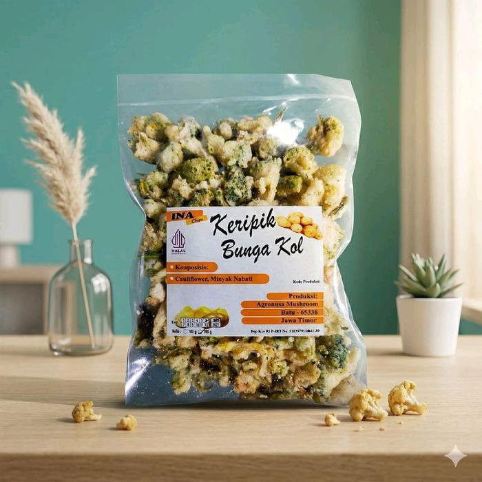 TERMURAH Keripik Brokoli Crispy Renyah Gurih 100gram - Snack Kering READY STOCK