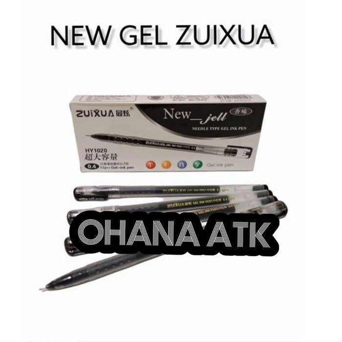 new 12 Pcs New Gel / Pulpen Gel / Gel Ink Pen / Gel Pen Zuixua 0.4mm