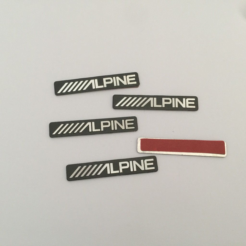 IMPORT 2pcs 5pcs 10pcs /////ALPINE ALPINE car Hi-Fi Speaker audio Speaker Badge stereo Emblem