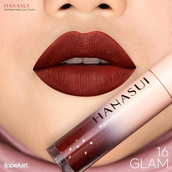 New 2pcs Paket Hemat Ombre Hanasui Lipstik Ombrelips Boba 02 dan 16 Glam Lipstick Lipcream Bibir