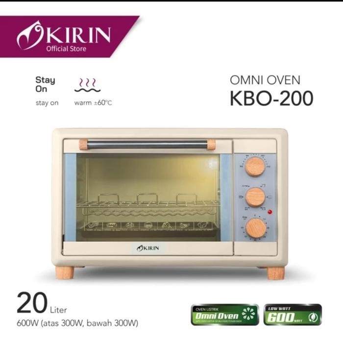 Ready KIRIN Oven Listrik 20 Liter KBO200RAB / KBO-200RAB
