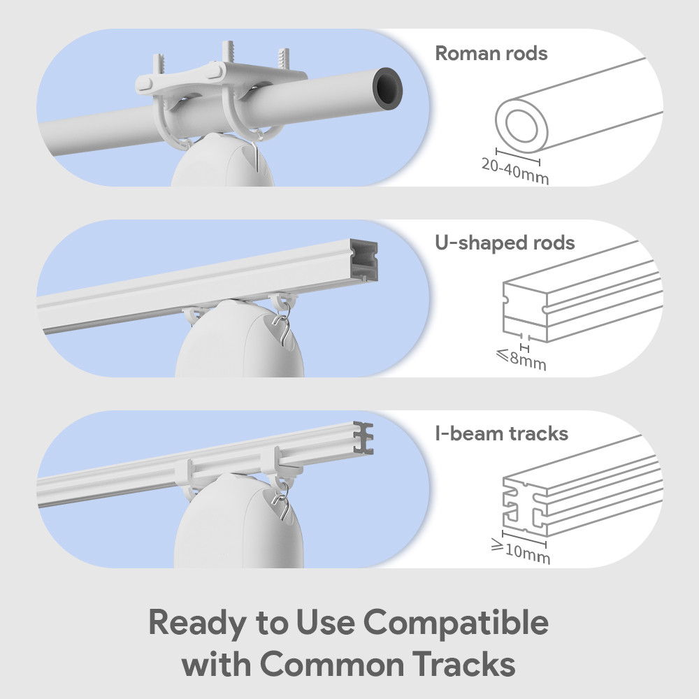 Tuya Zigbee/Bluetooth Track Curtain Robot Tuya Smart Rail Curtain Robot Smart Curtain Pusher Robot