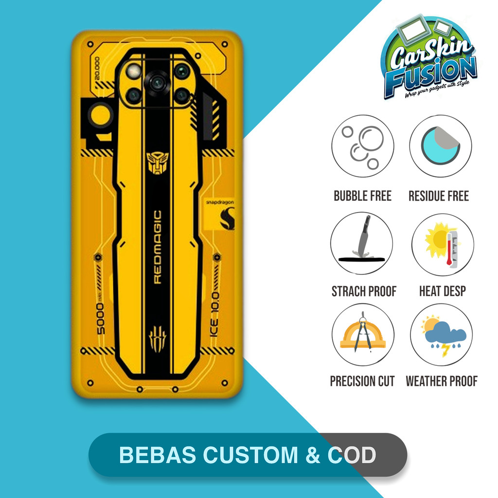 Garskin Skin Poco X3 Pro X3 Nfc Rnubia gaming Anti-Scratch Protector Case | by Fusion Kode - ujS