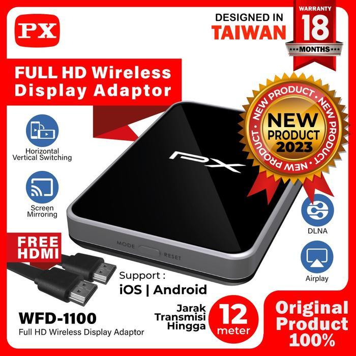 PROMO PX HDMI Wireless Receiver Audio Video Display Mirroring - PX WFD-1100 TERBARU