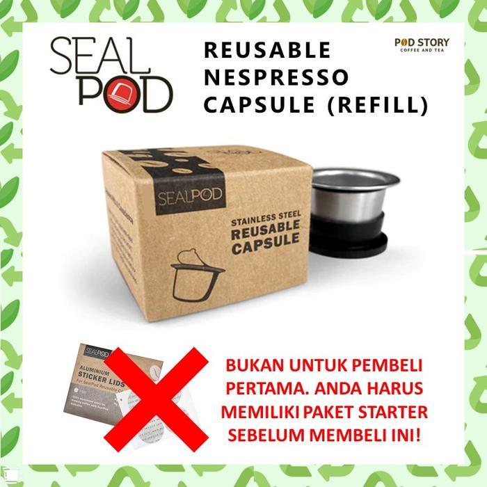 Reusable Nespresso Capsule Refill Stainless - Sealpod Capsule Only