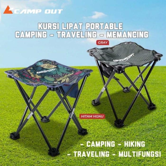 Kursi Lipat Portable Camping - Bangku Lipat Camping - Fishing Chair