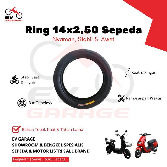Premium BAN SEPEDA LISTRIK 14X2,50 BAN SEPEDA LISTRIK RING 14 SEPEDA LISTRIK Promo