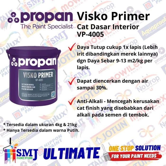 Cat Dasar Tembok Interior Anti Alkali Propan Visko Primer 21Kg