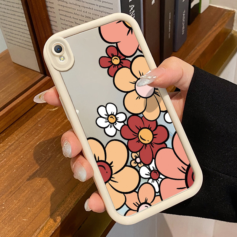 Casing Hp OPPO A37 A37F Case HP Casing pola Bunga Kesing Kasing cermin Cesing Silikon Softcase