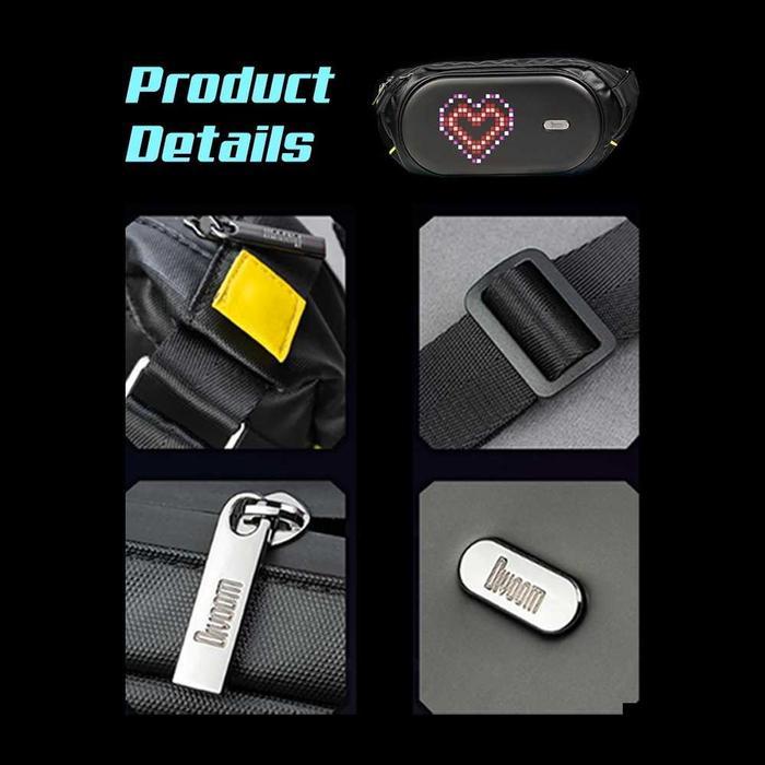 zzaj- Divoom Sling Bag-C Pixel Art Led Sport Bag