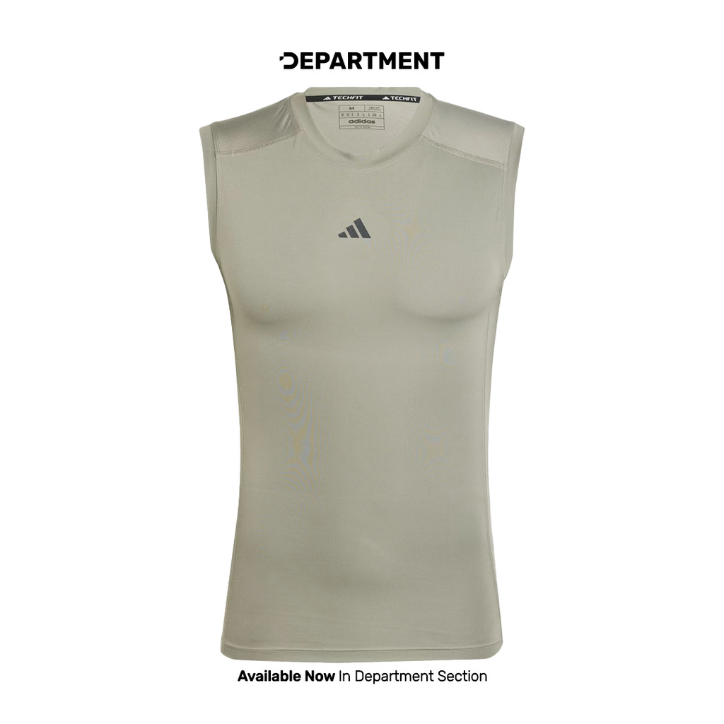 ADIDAS TECHFIT COMPRESSION TRAINING SLEEVELESS Tank Top Training Pria JE6696 ORI