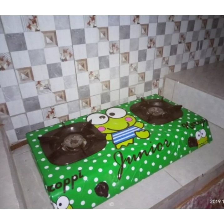 STIKER KOMPOR 2 TUNGKU KARAKTER KEROPI