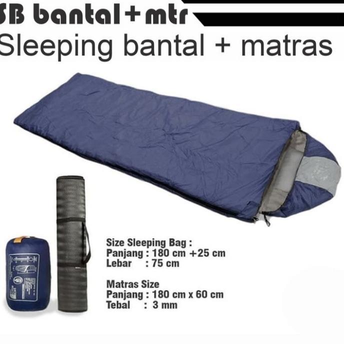 Promo Paket Matras Camping dan Sleeping Bag Bantal not consina rei