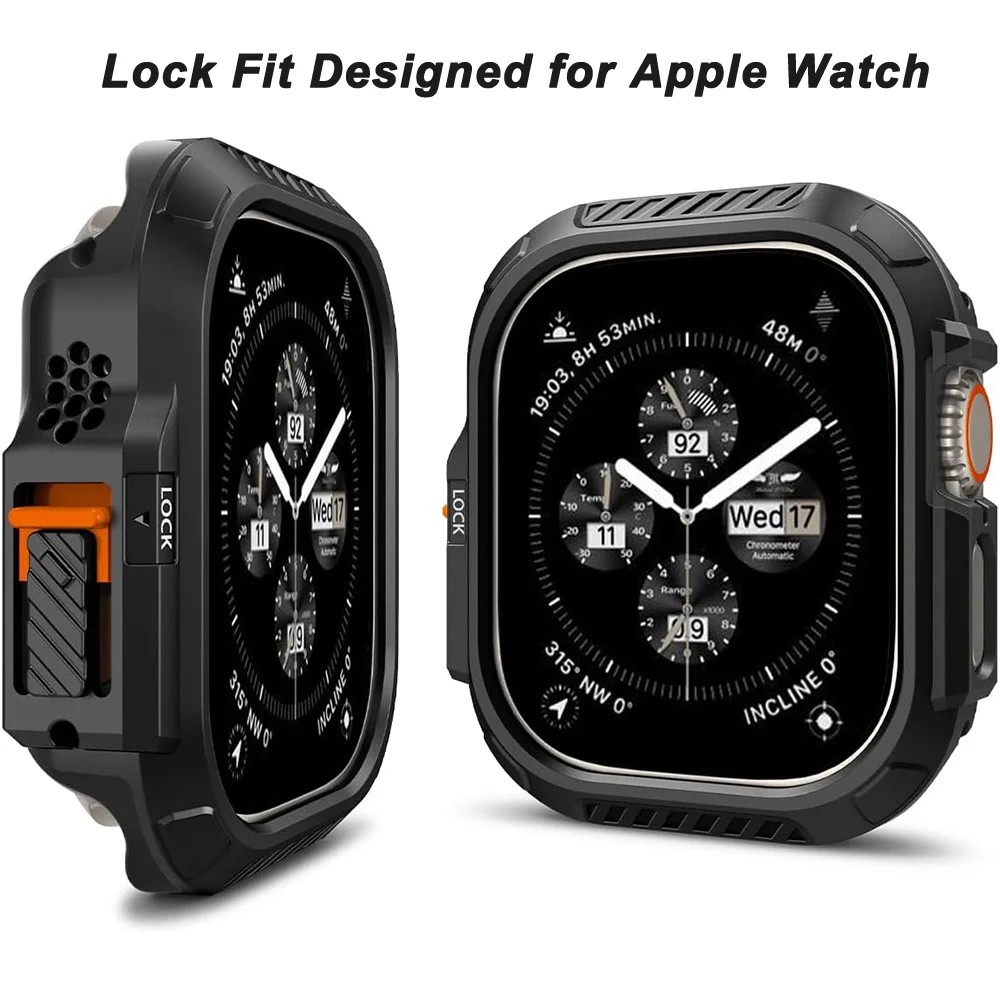 Lock Fit Designed For Apple Watch Ultra 2/Apple Watch Ultra Case With Secure Locking System Apple