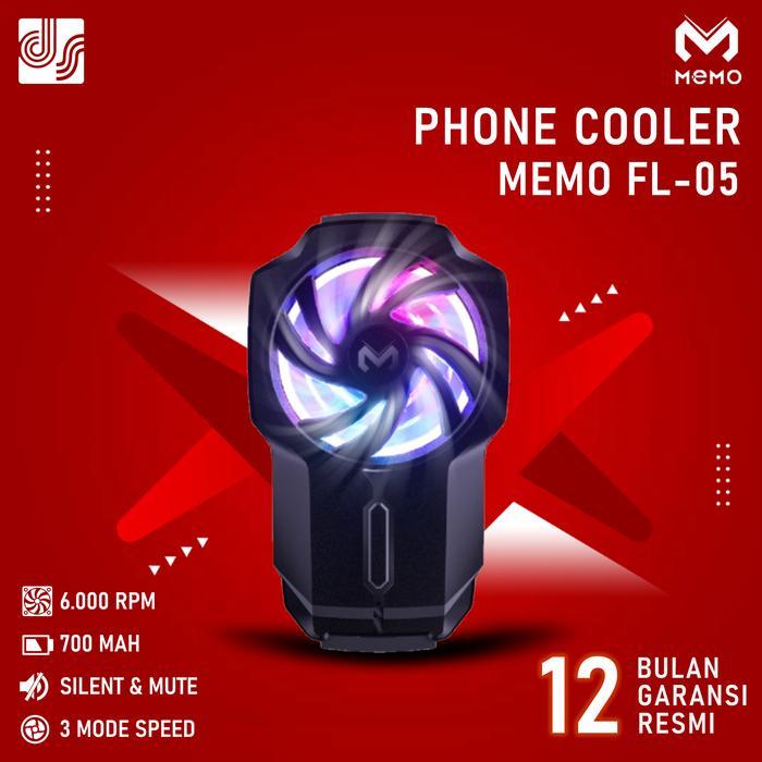 SALE MEMO FL05 FL-05 FanCooler Mobile Cooling Fan Cooler Gaming Kipas Pendingin HP