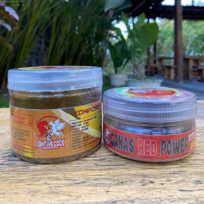 Paket Ganas Gold Vip + Extra Fooding Ganas Red Power Suplemen Rawatan Ayam Siapan