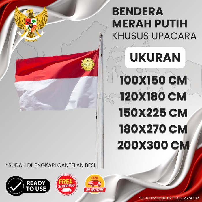 BENDERA MERAH PUTIH UPACARA BENDERA / BENDERA HUT KEMERDEKAAN / BENDERA UPACARA SEKOLAH Terlaris