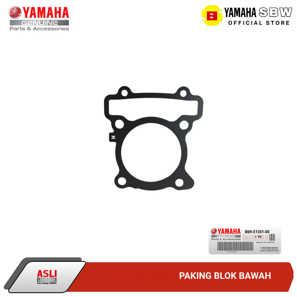 Paking Blok Bawah GASKET, CYLINDER (B6H1) Nmax 155 Aerox 155 - B6H-E1351-00 Original YGP