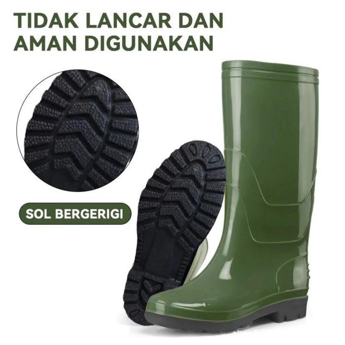 GEMUK Sepatu Boots Pria Wanita Sepatu Berkebun Sepatu Boots Anti Air Dan Anti Licin Sepatu Bot