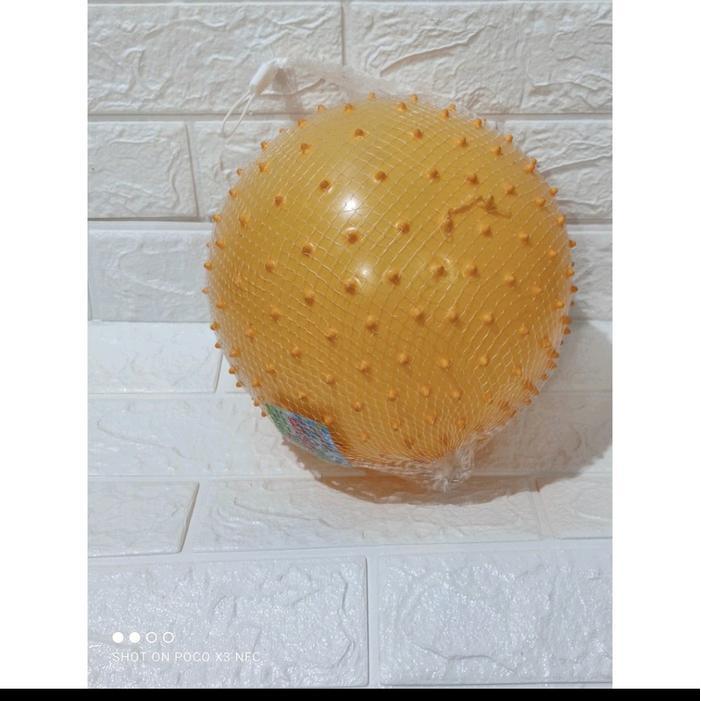 Mainan bola duri karet memantul uk 30CM / Mainan anak bola duri warna warni termurah Toys