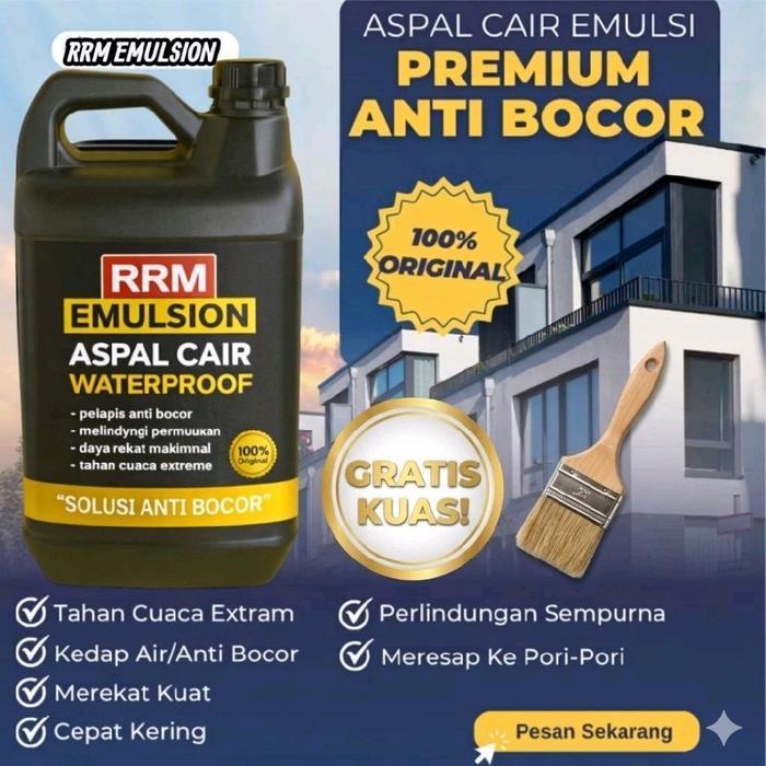 TERLARIS ASPAL CAIR ANTI BOCOR ASPAL EMULSI ANTI BOCOR ASPAL CAIR PELAPIS ANTI BOCOR ASPAL CAIR