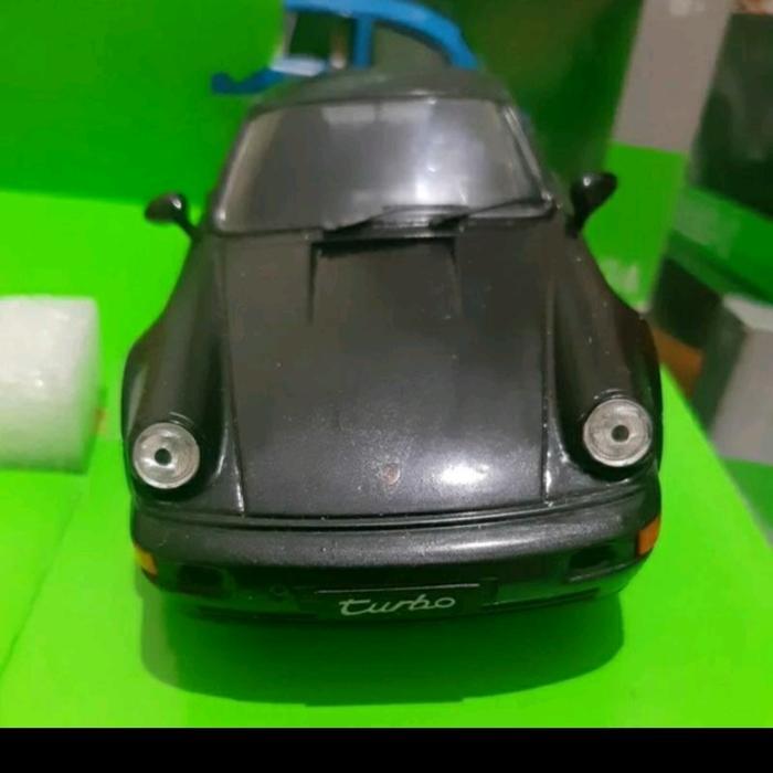 Terbaru Diecast Welly Skala 1:24 Porsche 964 Turbo Hitam Baru Bukan Bekas Komplit (Langka &