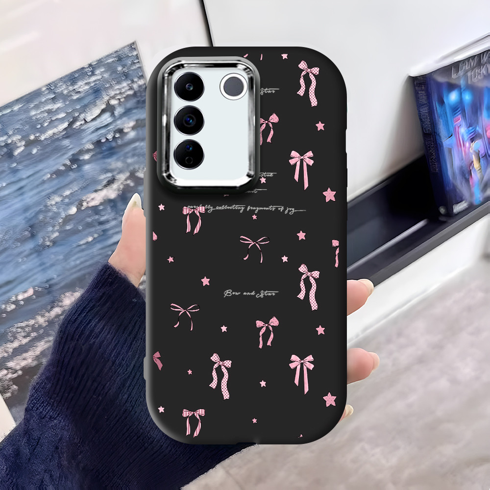 Casing Hp Untuk VIVO V27E Phone Case Softcase Kesing Sofcase Pink Bow 6102 PDD for Girl Gift