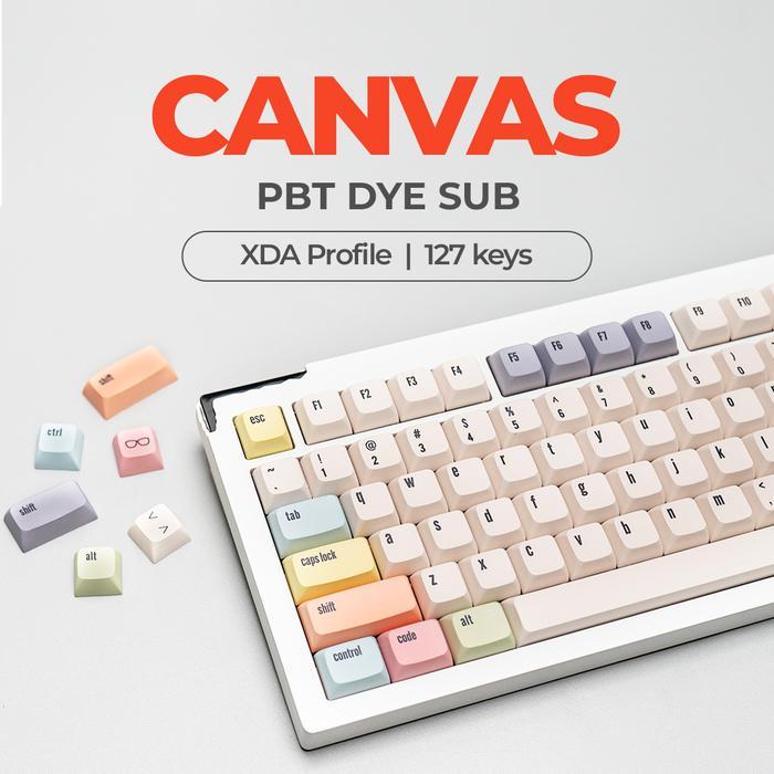 Canvas XDA PBT Dye Sub Keycaps