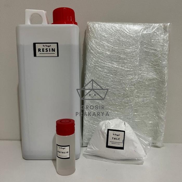 TERMURAH Resin Paket 1000gr Bening Merah Komplit Lebih Hemat Jual Paketan Resin Katalis Kerajinan