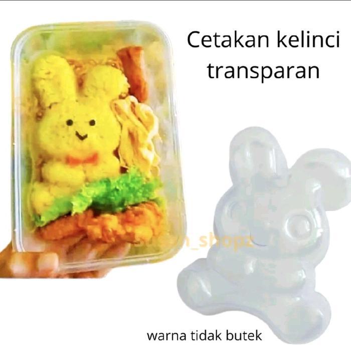 cetakan nasi kuning karakter Motif Kelinci,Cetakan Nasi Bento Kitchenware Plastik