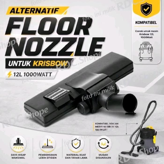 Kepala sikat vacuum cleaner krisbow 12L, Floor Nozle vacuum cleaner, asesoris vacuum cleaner