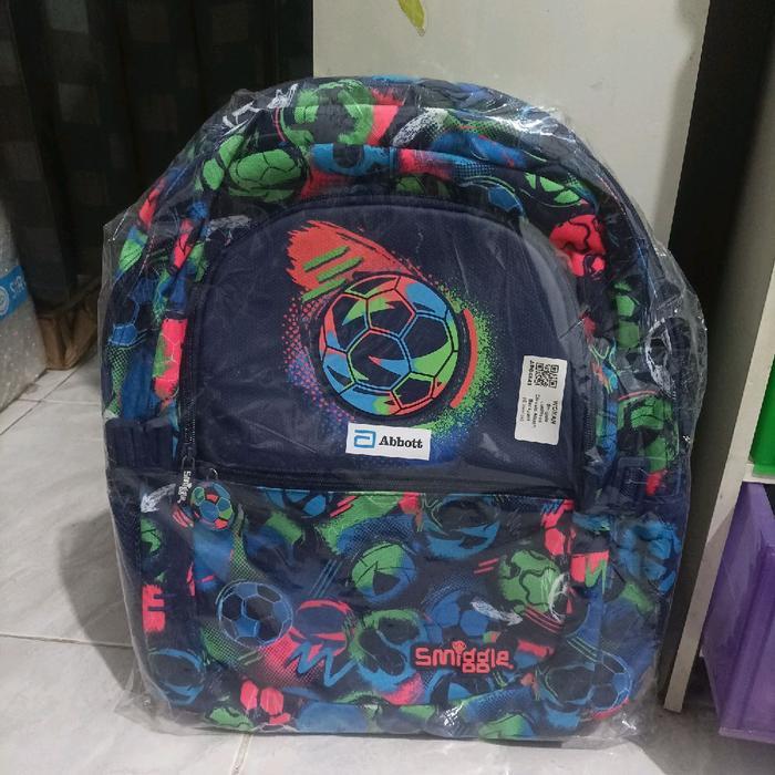 Smiggle Limitless Backpack Tas Ransel Anak Serbaguna dengan Bola Ball