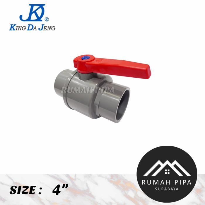 Ball Valve 4" Pvc King Da Jeng - Kdj