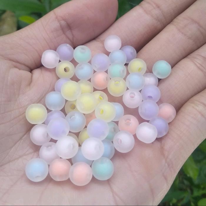 100PCS - Manik Manik Akrilik Bening/Manik Kristal Bulat/Mote Kristal - dov