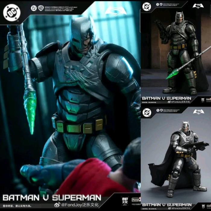 FONDJOY BATMAN V SUPERMAN DAWN OF JUSTICE ARMORED BATMAN & SUPERMAN SET DC1020 ACTION FIGURES