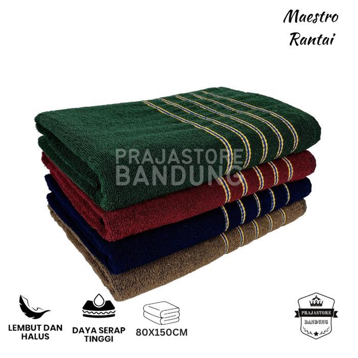 Handuk Mandi Dewasa Jumbo Size 80x150 Maestro Rantai Tebal Lembut Menyerap Air Anduk Haduk Hanuk