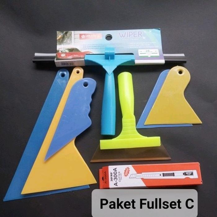 Kaca Film Mobil Alat Pasang Kaca Film Fullset Isi 8Pcs Kaca Film Mobil Anti Panas