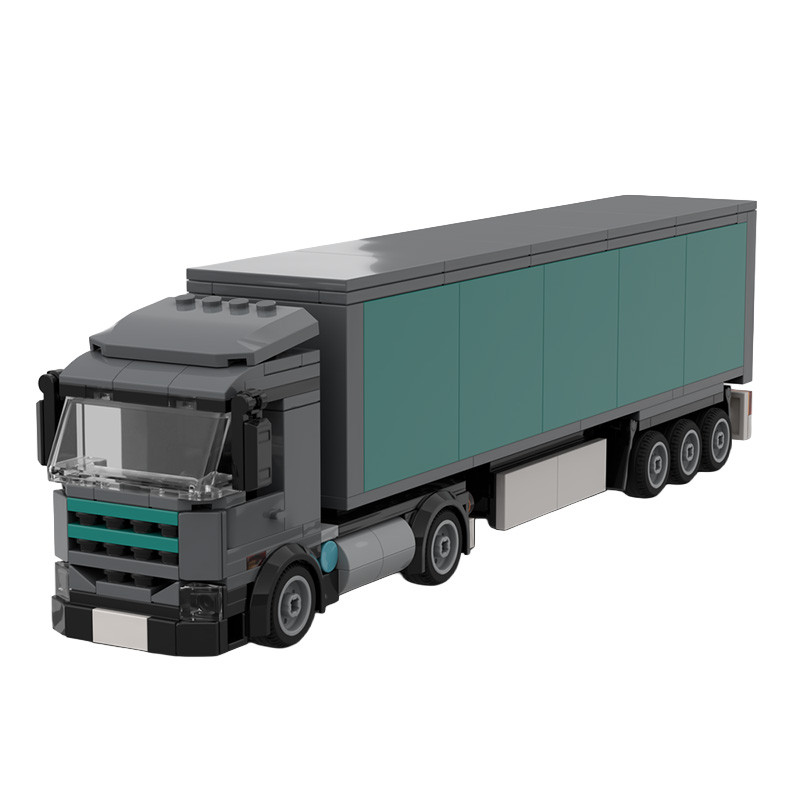 324 PS transport Truk with trailer MO ize ular Building Blok Kids el Popular reative DIY Boy Toy