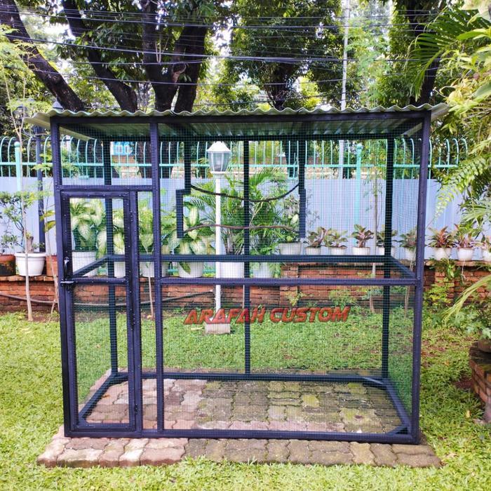 Kandang Burung Koloni Aviary Murai Beo Jalak Lovebird Perkutut Besar