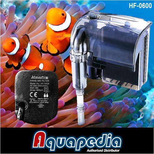 Atman Hf-0600 Filter Gantung Aquarium Aquascape Hang-On Filter Atman Hf0600