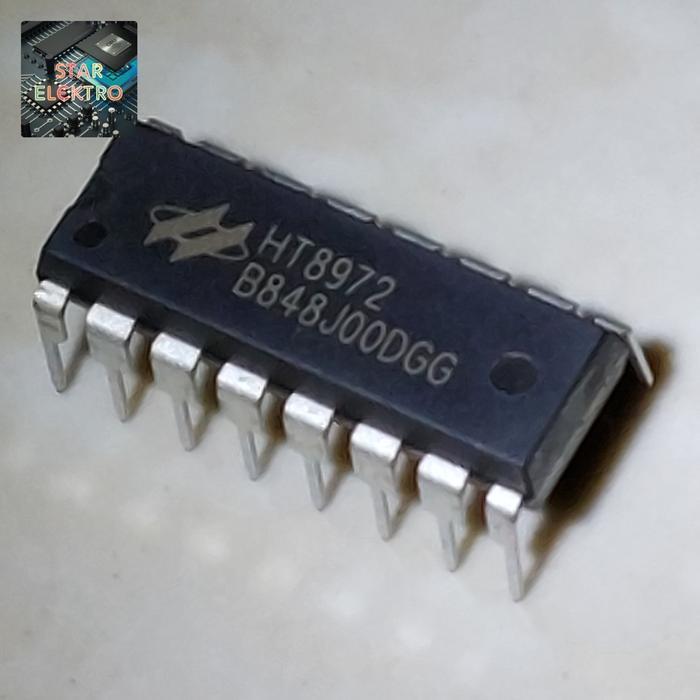 HT8972 Dip-16 Tancap Hol tek HT 8972 IC Voice Echo 40Kb SRAM 16pin Surround Komponen