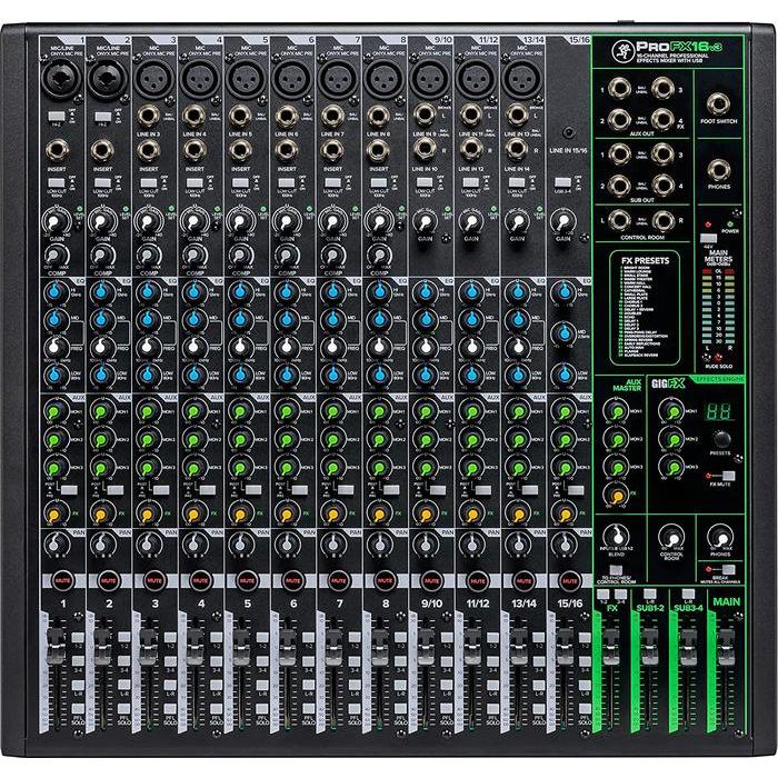 Mackie ProFX16v3 16-channel Mixer with USB and Effects, BMJ