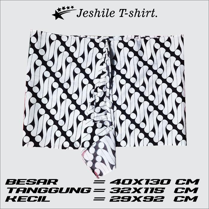 Sembong Batik Jarik Parang Barong Putih Special Edition Cocok Untuk Bawahan Basofi Pria Wanita